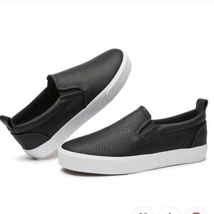 Women's Black Slip-On Shoes